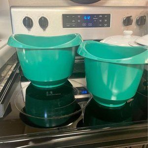 HAMMARPLAST 5qt & 3qt Green Mixing Bowels